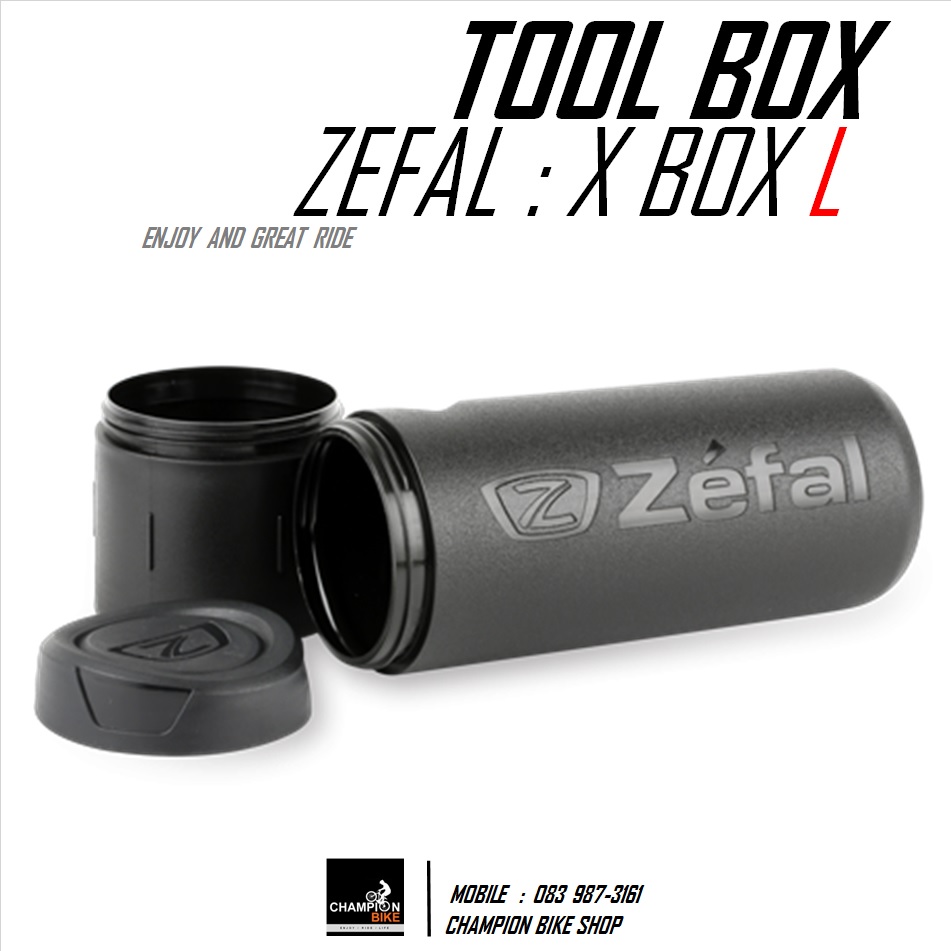 ขวดใส่อุปกรณ์ แบบยึดโครงขวดน้ำ ZEFAL : X-BOX SIZE L TOOL BOTTLE ขนาด 800ML