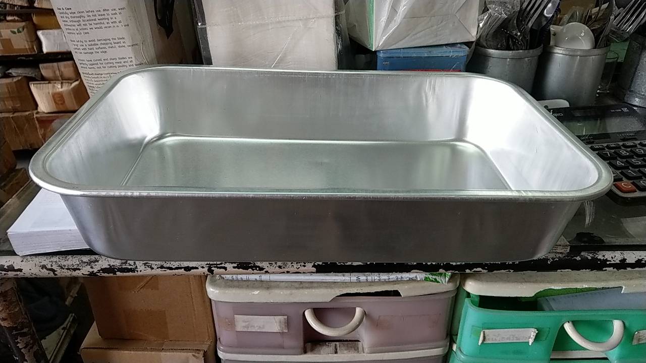 ถาดอาหารอลูมิเนียม ตราจระเข้