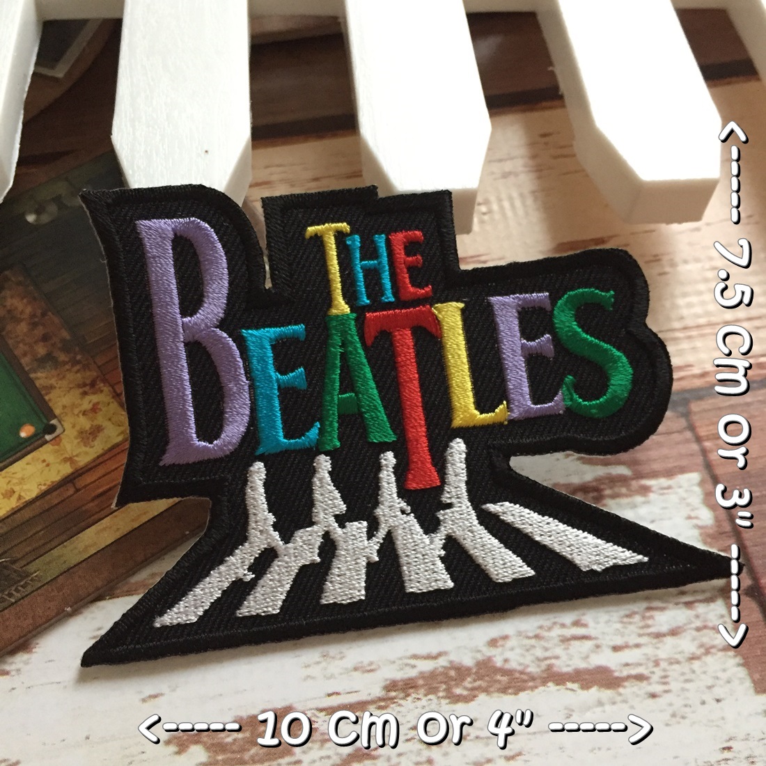 The Beatles วงดนตรี ร็อค เฮฟวี่เมทัล พังค์ ตัวรีดแบบปัก อาร์มปัก ตัวรีดติดเสื้อ ตัวรีด ติดกระเป๋า ติดหมวก ติดแจ๊คเก็ต Rock Iron on Embroidered Patch