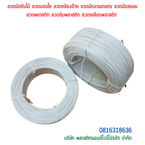 ลวดมัดสายไฟ ลวดมัดของ ลวดมัดสินค้า ลวดเคลือบพลาสติก ลวดพลาสติก ลวดหุ้มพลาสติก-บจก.พลาสติกแอนด์ไวร์โปรดัก ลวดมัดสายไฟ SKU-00159