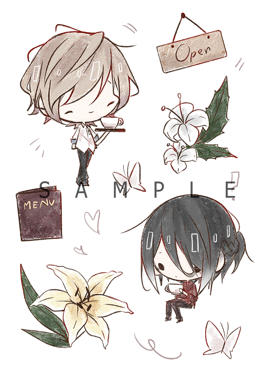 Hana Project : สติกเกอร์ A7 ลายยูริและฮิอิรากิ