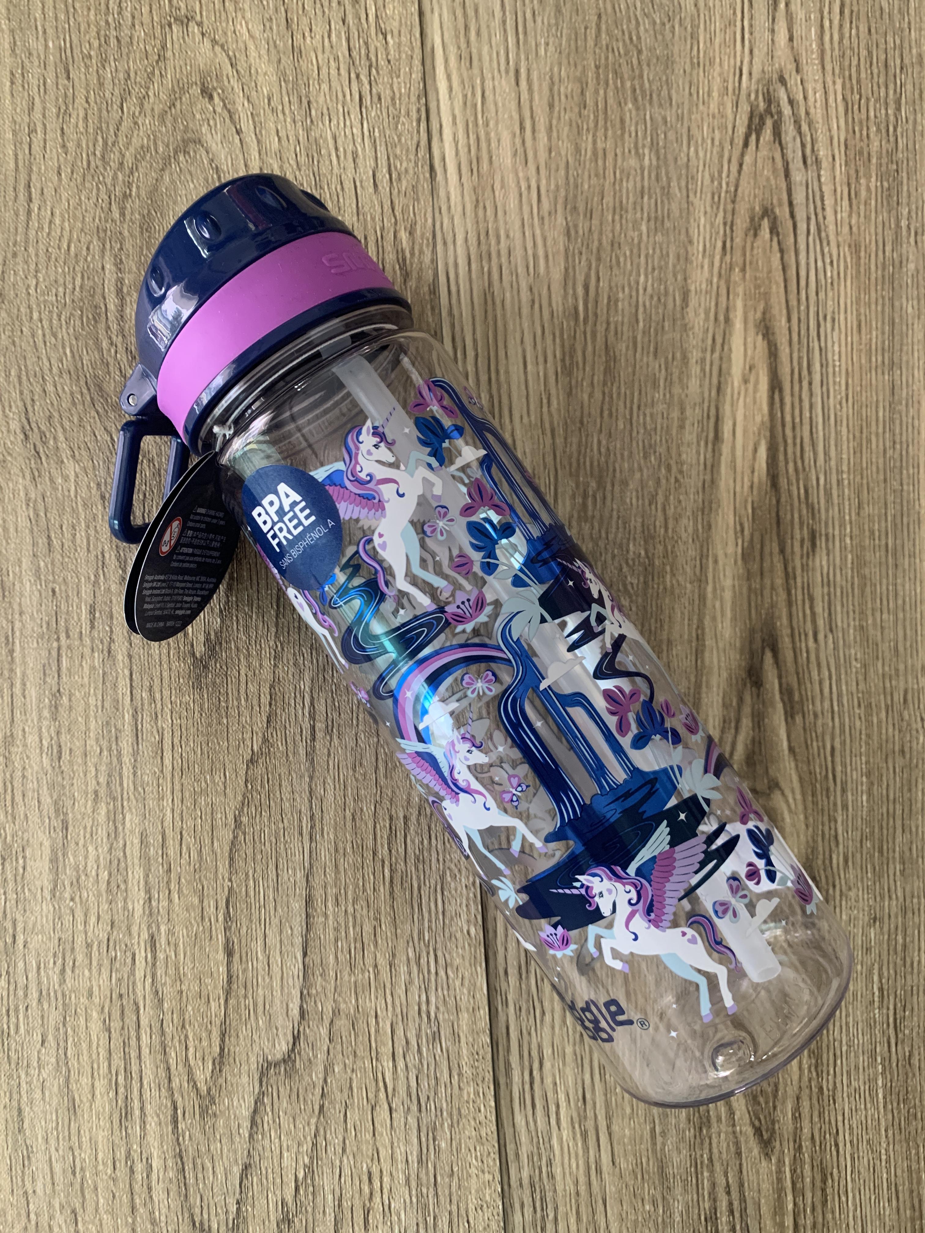 กระติกน้ำ หลอดดูด Smiggle water bottle-Away- ยูนิคอร์น