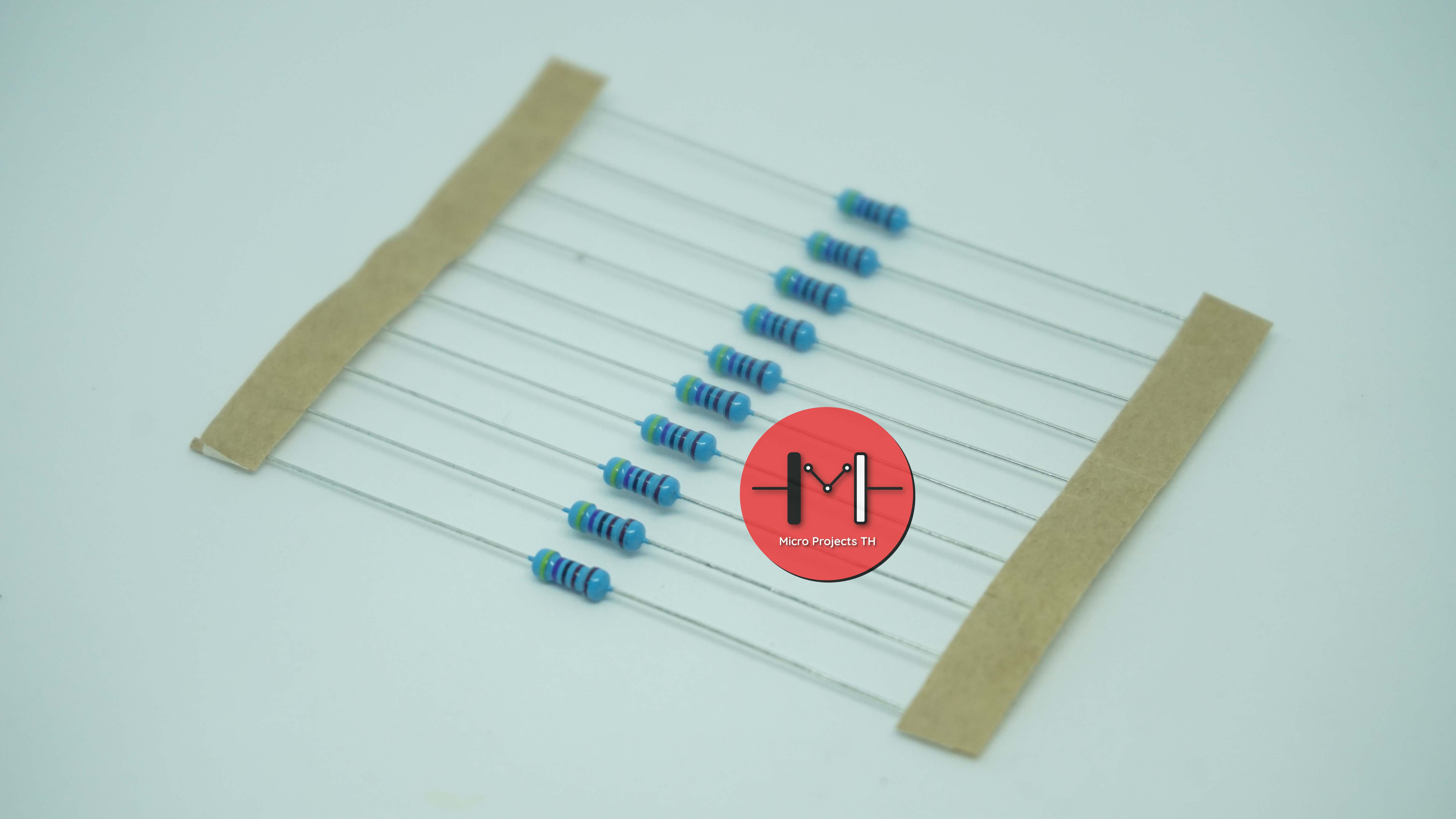 Resistor ตัวต้านทาน 4.7 K Ohm 1/4W Metal film 1% จำนวน 10 ชิ้น