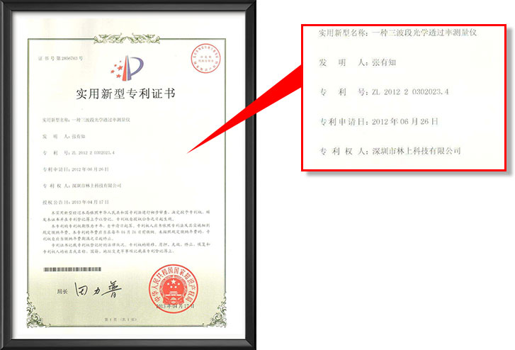 Linshangtech LS183, Spectrum Transmission Meter,Window Tint Meter Light Transmittance LS183, 365nm UVT, 940nm IRT and VLT 47mm, Measuring Thickness Laminated Glass High Precision,