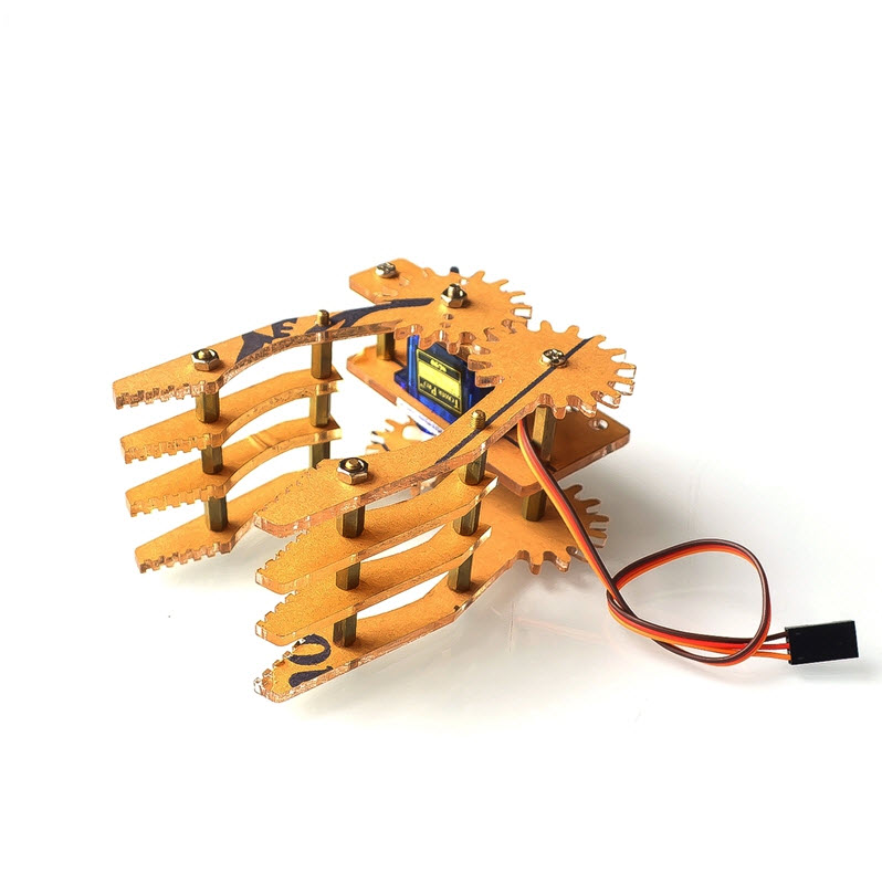 mechanical claw 9 gram servo acrylic manipulator No. 51 robot symmetrical gripper ไม่รวม SG90