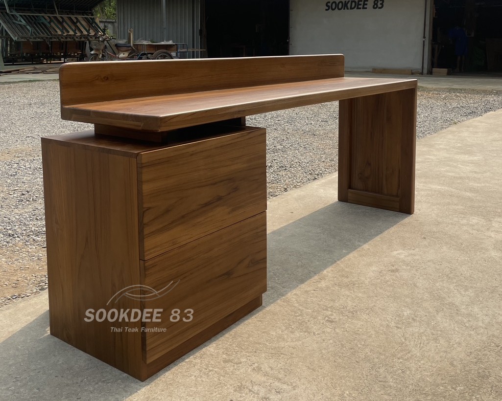 โต๊ะเขียนหนังสือผสมตู้ลิ้นชัก