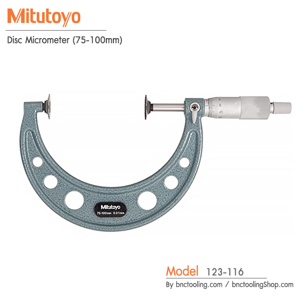 Mitutoyo,Disc Micrometer (75-100mm),123-116