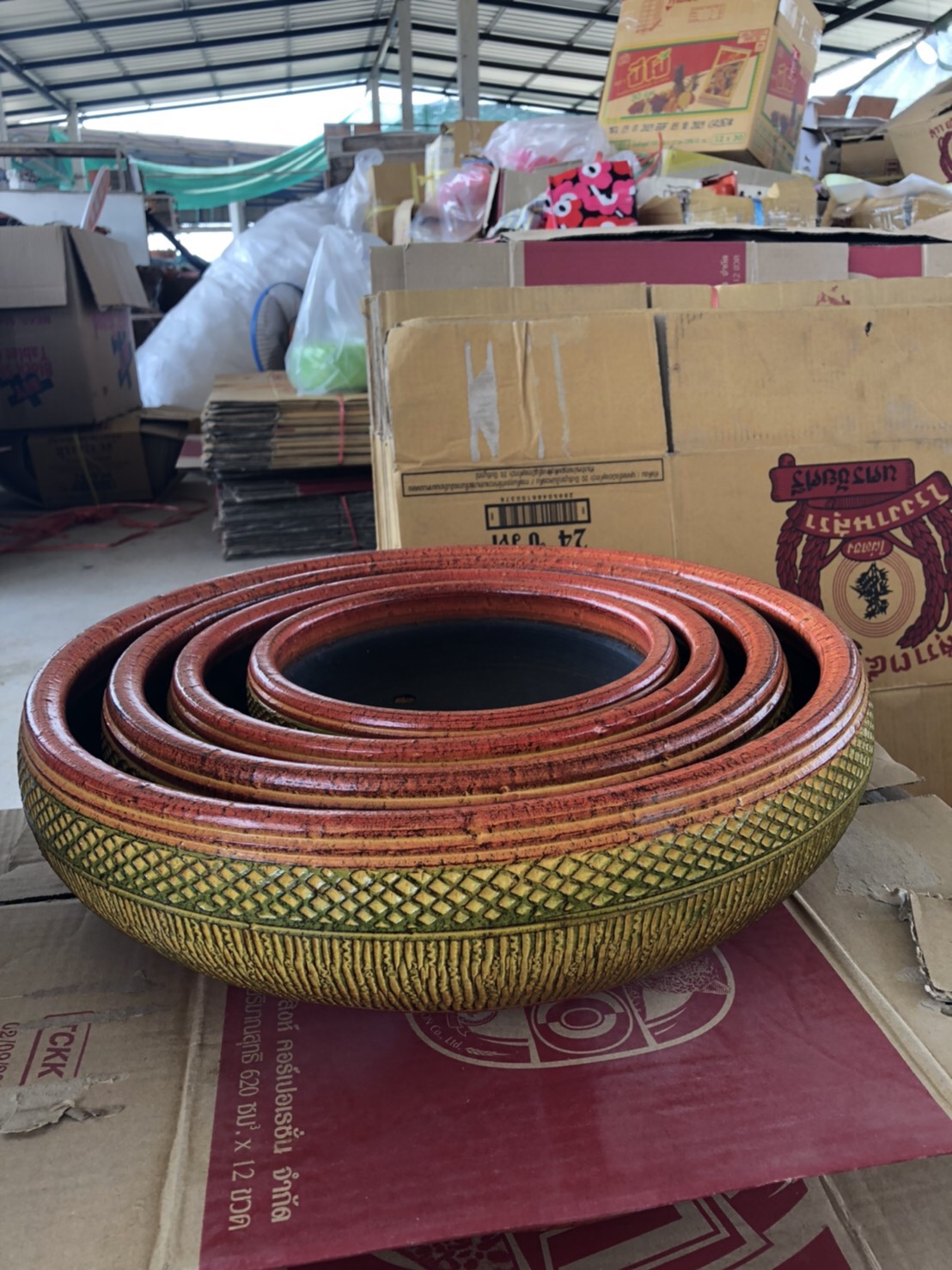 ชุดถาดโชว์โคนไม้ลงสี