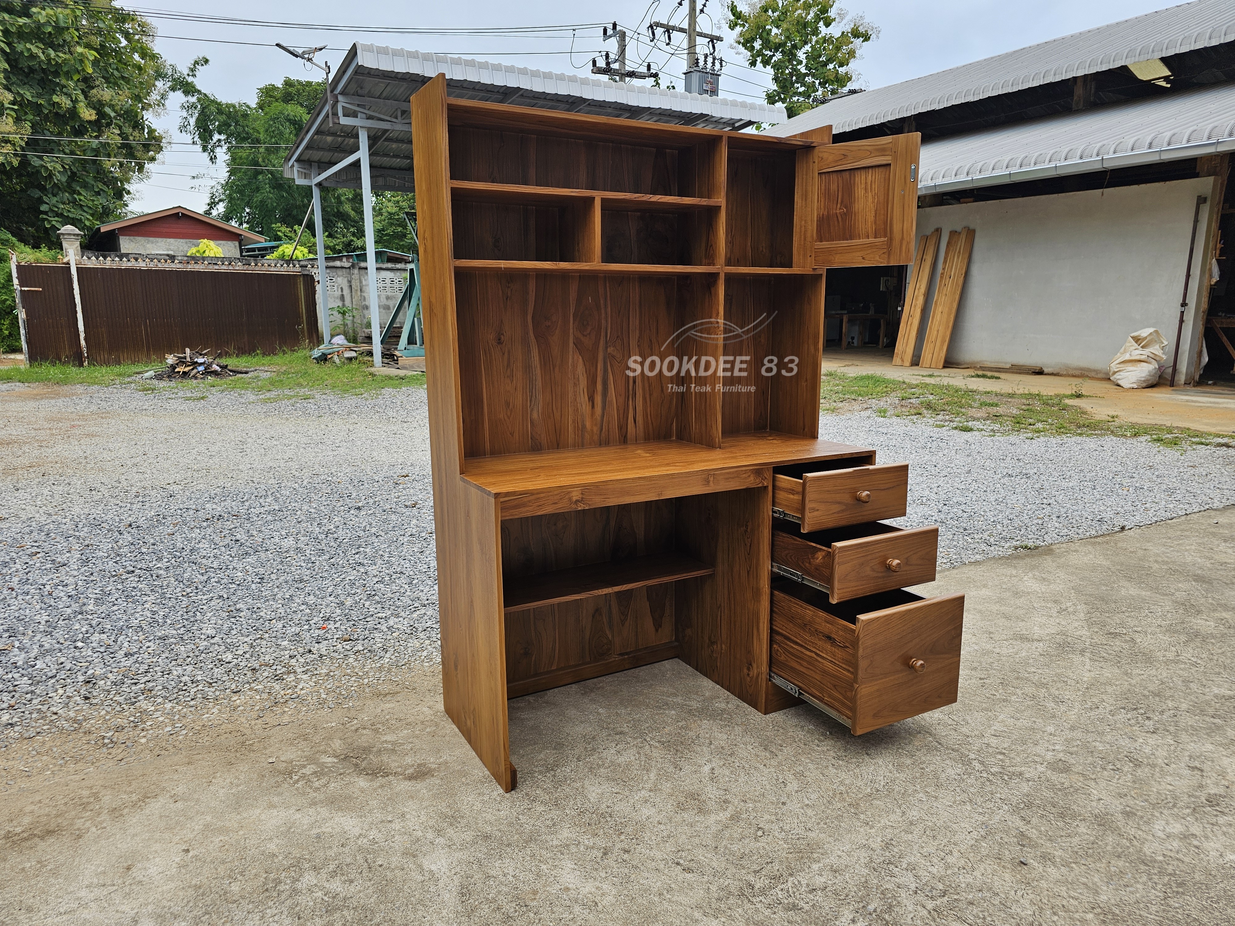 โต๊ะทำงานโนบิตะ ลิ้นชักขวา