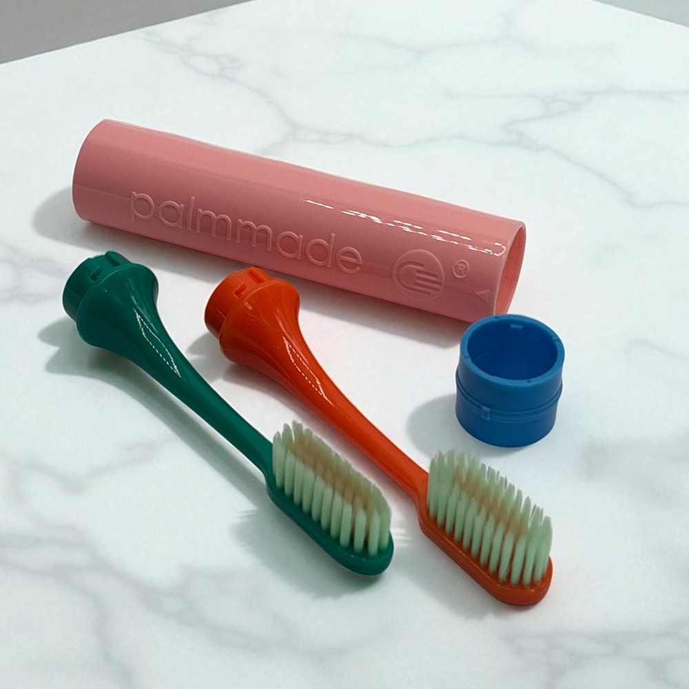 ชุดแปรงสีฟัน 2 หัว (6 สี) ยกกล่อง Palmmade Dual-Brush Travel Kit (1 Box 6 Colors)