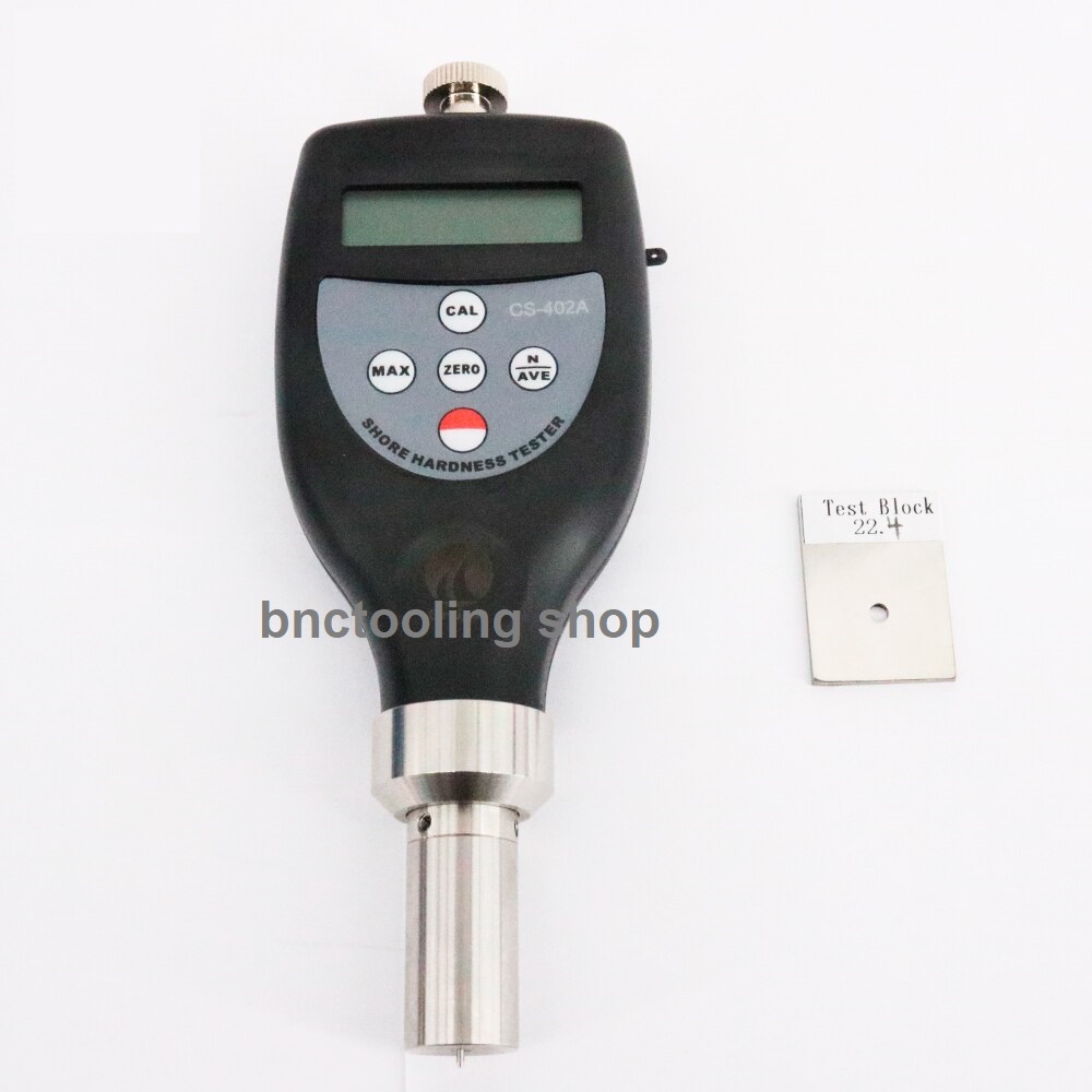 เครื่องวัดความแข็งยางระบบดิจิตอล,CS-402A Shore A Hardness Tester +Type A Durometer Test Block Rubber,Elastomers Leather and Similar Materials 10~90 HA