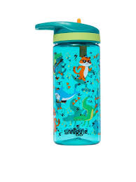 กระติกน้ำ หลอดดูด เล็ก 440 มล. Smiggle junior water bottle- เสือ เขียว