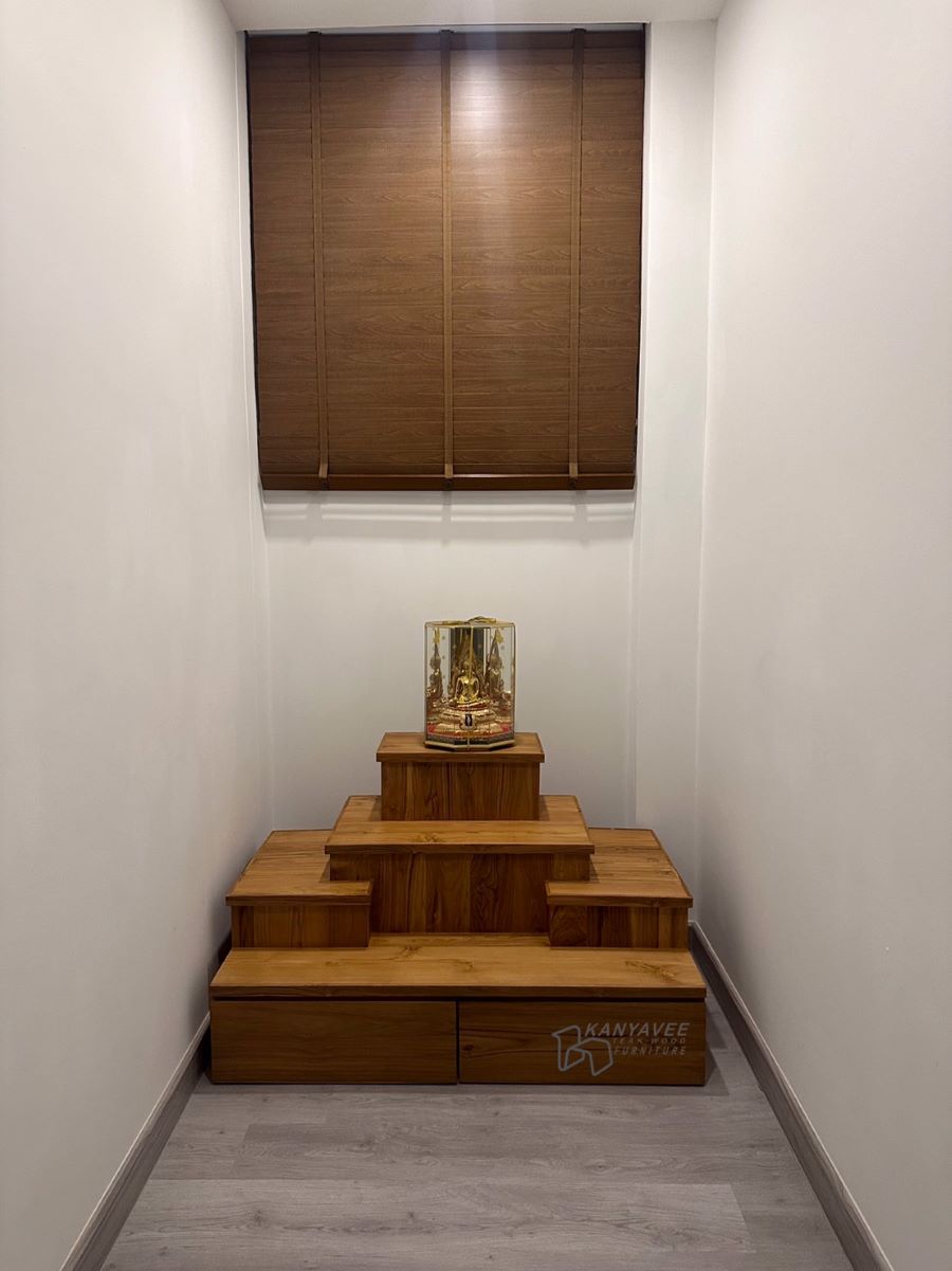 โต๊ะหมู่บูชาโมเดิร์นไม้สัก