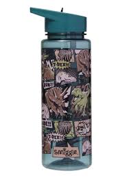กระติกน้ำ หลอดดูด Smiggle water bottle-wonder world- ไดโน เขียว