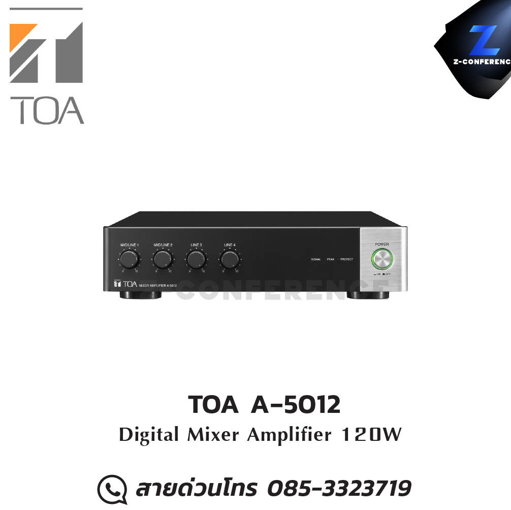 TOA A‐5012 Digital Mixer Amplifier มิกเซอร์ , mixer , มิกเครื่องเสียง , มิกเซอร์ดิจิตอล , มิ๊กดิจิตอล , แอมป์ , amplifier, power amp, power amplifier