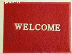 ขายพรมดักฝุ่น welcome ผืนใหญ่ สีแดง