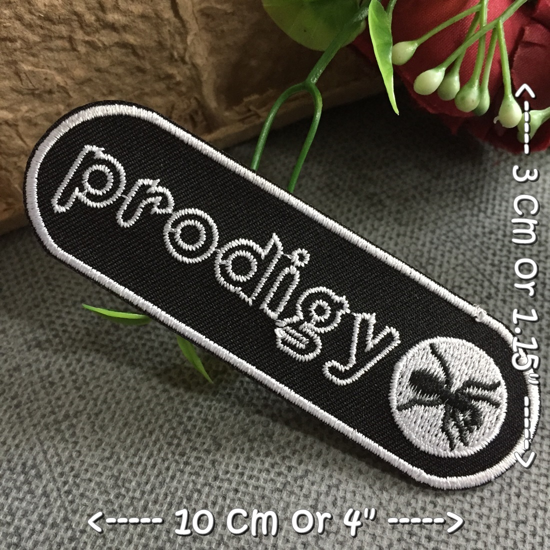 Prodigy ตัวรีดติดเสื้อ อาร์มรีด อาร์มปัก ตกแต่งเสื้อผ้า หมวก กระเป๋า แจ๊คเก็ตยีนส์ rock Embroidered Iron on Patch