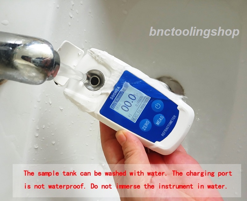 Digital Brix Refractometer 0~55% (Soonda) Brix Tester Sugar meter for fruits drinks juices beverage Watermelon Orange Litchi Suger Tester