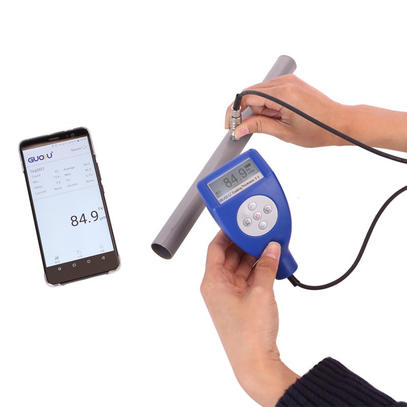 Guoou, Coating thickness gauge, GTS820F ferrous split-type coating thickness gauge, Universal Testing Machine Galvanized and Chrome Coating Gauge,เครื่องวัดความหนาเคลือบสี Ferrous metals,