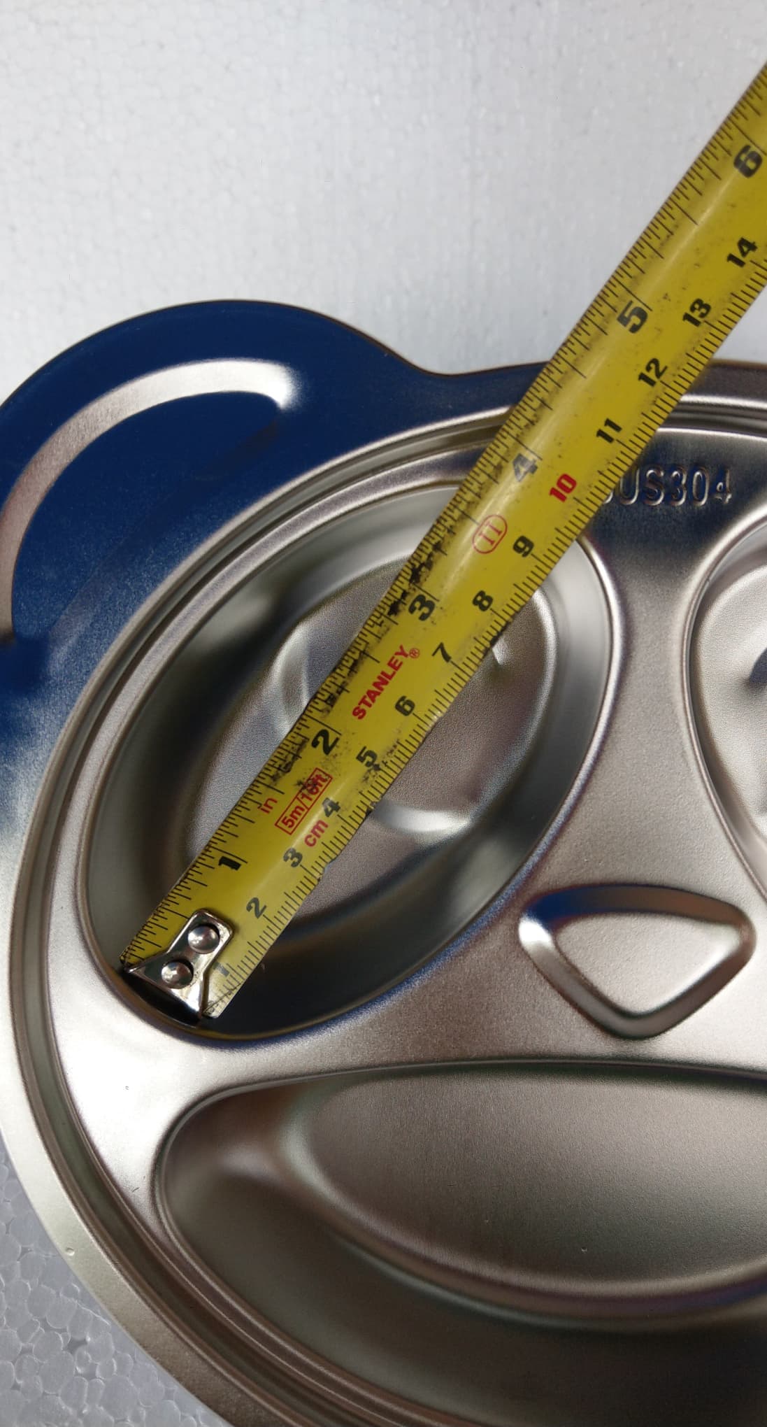 Zebra ถาดหลุม สแตนเลส คิดดี้ รูปหมี 20 ซม. ตราหัวม้าลาย