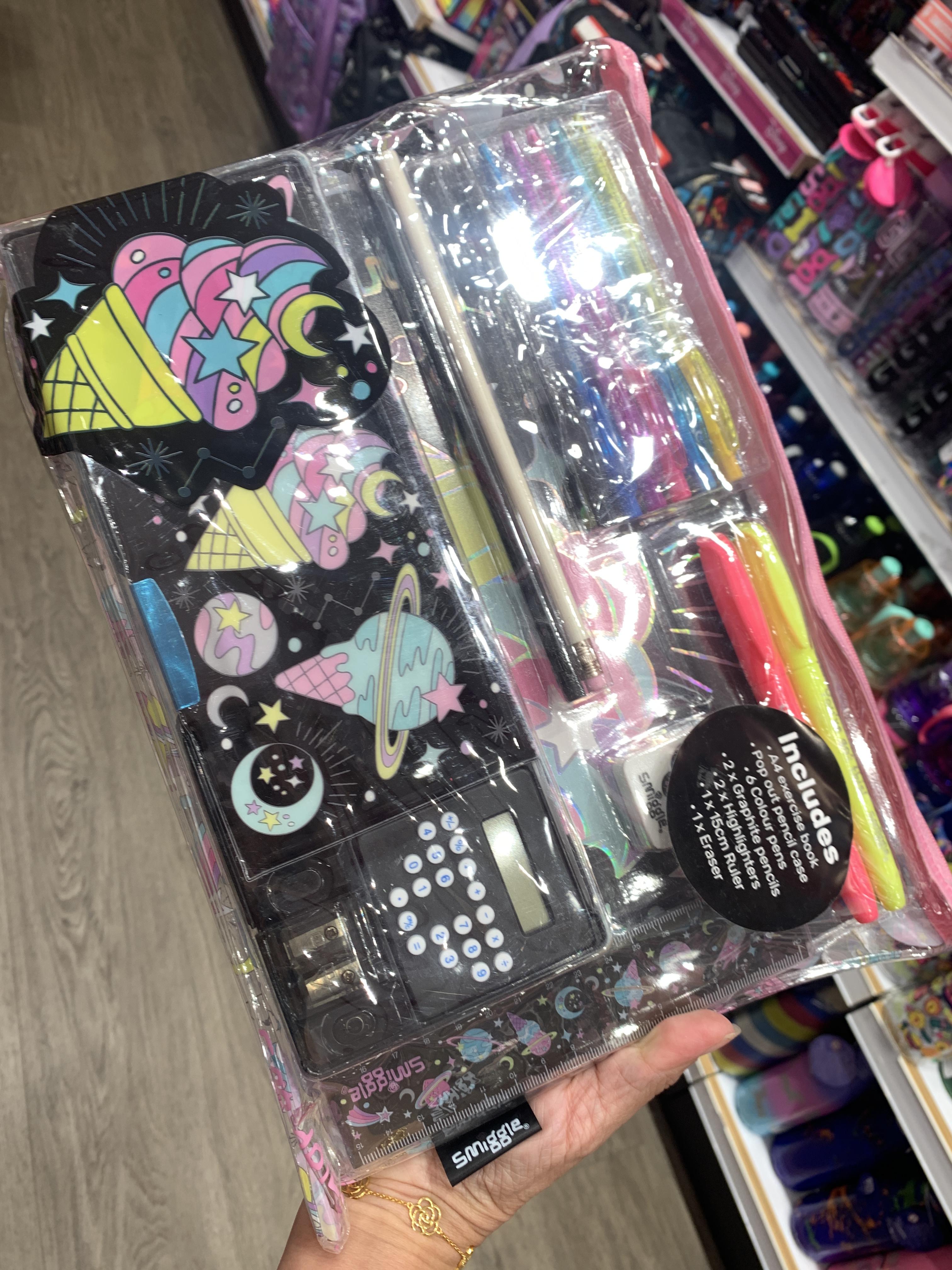 เซ็ตกล่องดินสอ Smiggle pop out A4-ไอติม