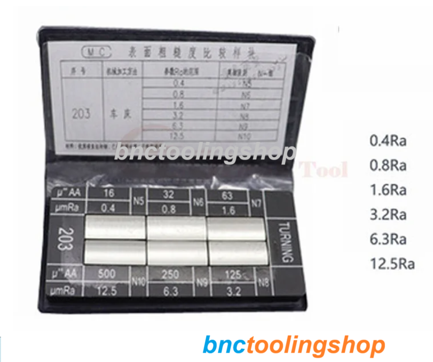 Surface Roughness Comparison Sample Block Notebook Sample, Ra Roughness Sample Block Gauge,Lathe 0.4-12.5 RA,