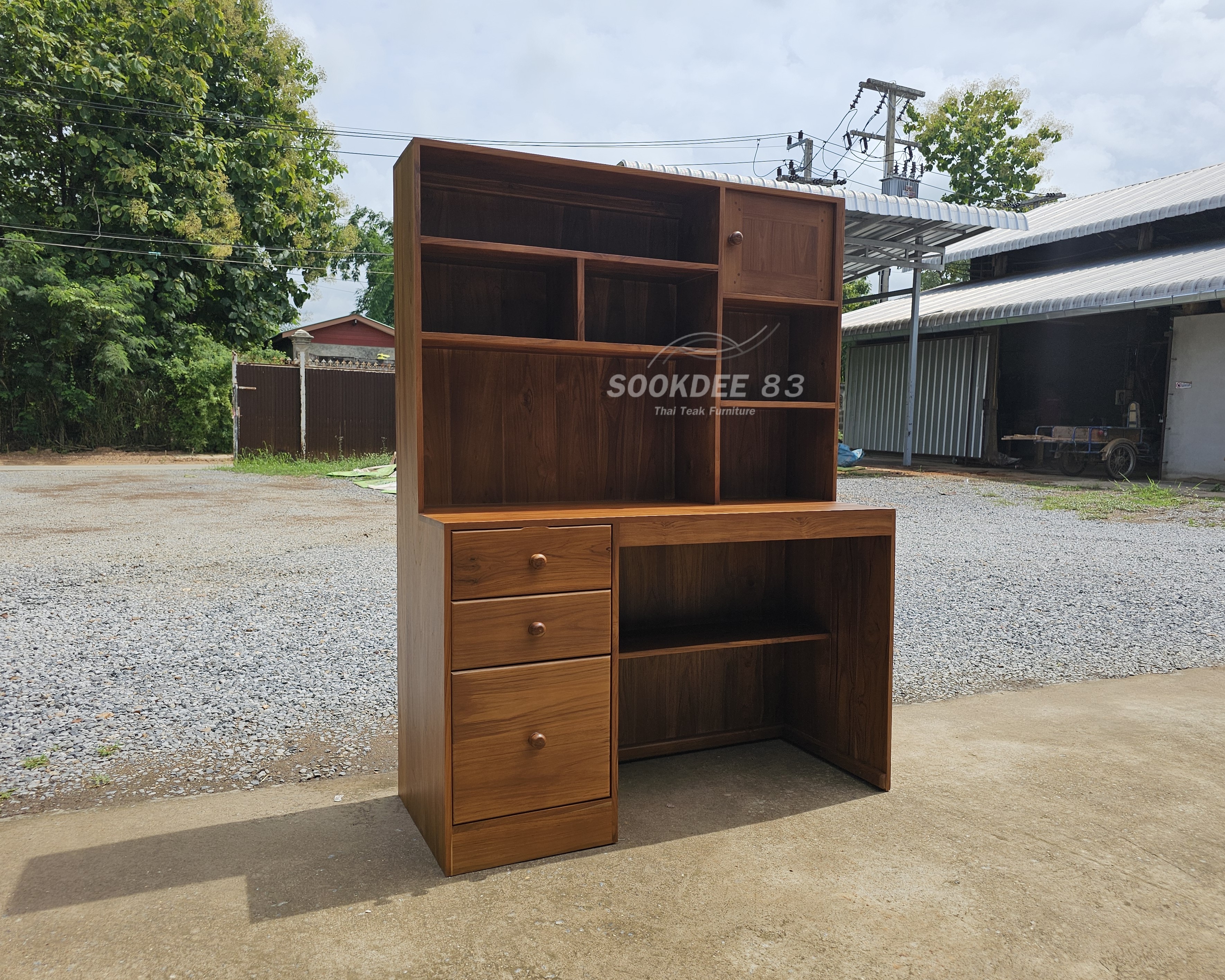 โต๊ะทำงานโนบิตะ ลิ้นชักซ้าย