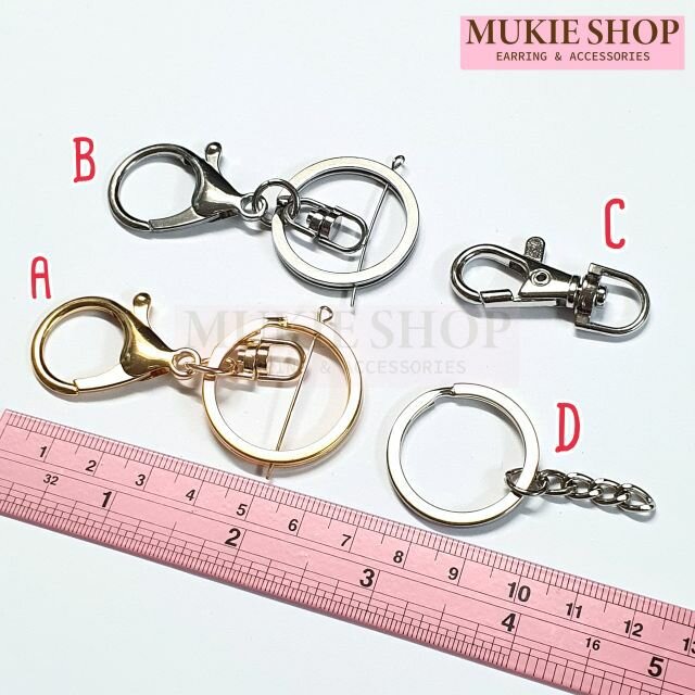 DIY ห่วงพวงกุญแจ แบบก้ามปู คอหมา พวงกุญแจ