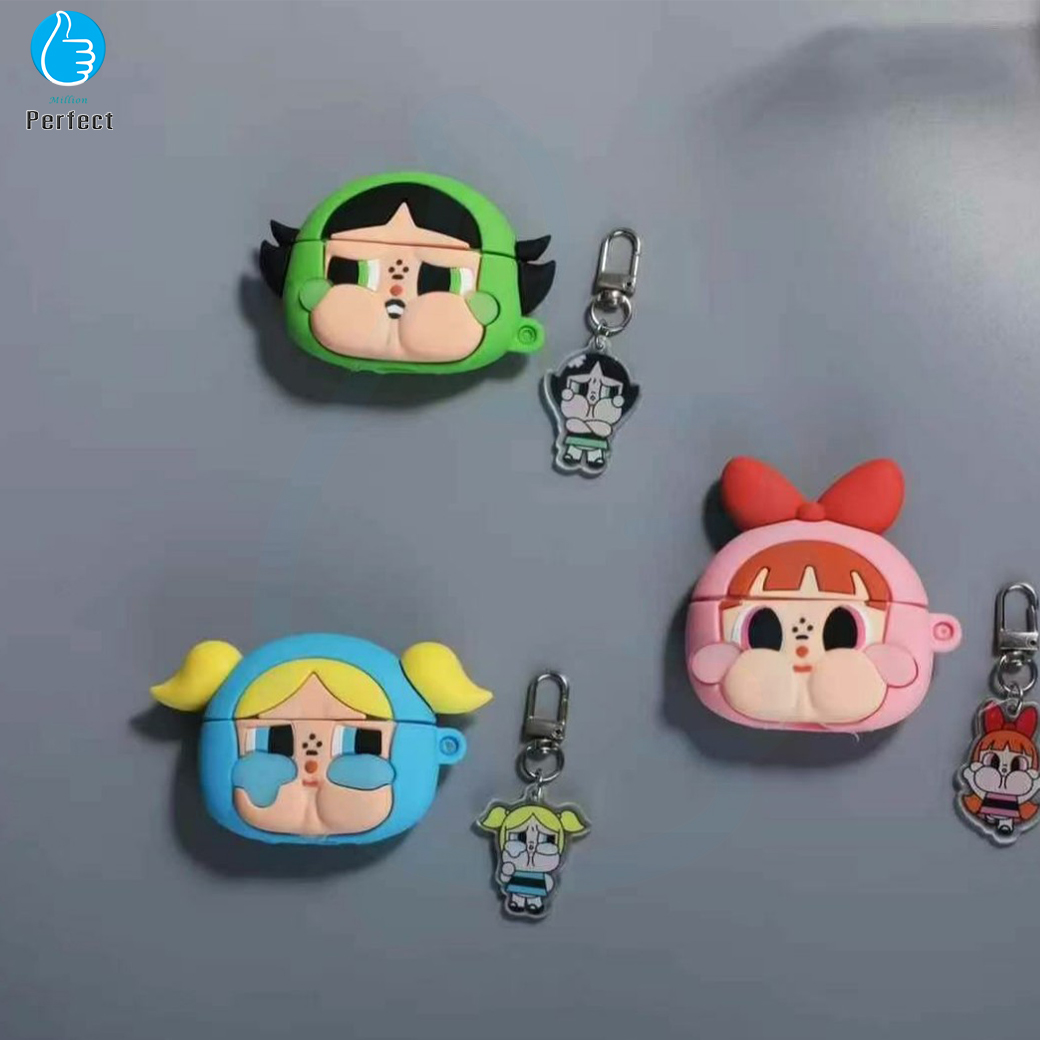 หูฟังไร้สาย Bluetooth แบบอินเอียร์ 3D Powerpuff Girls รุ่น K-34