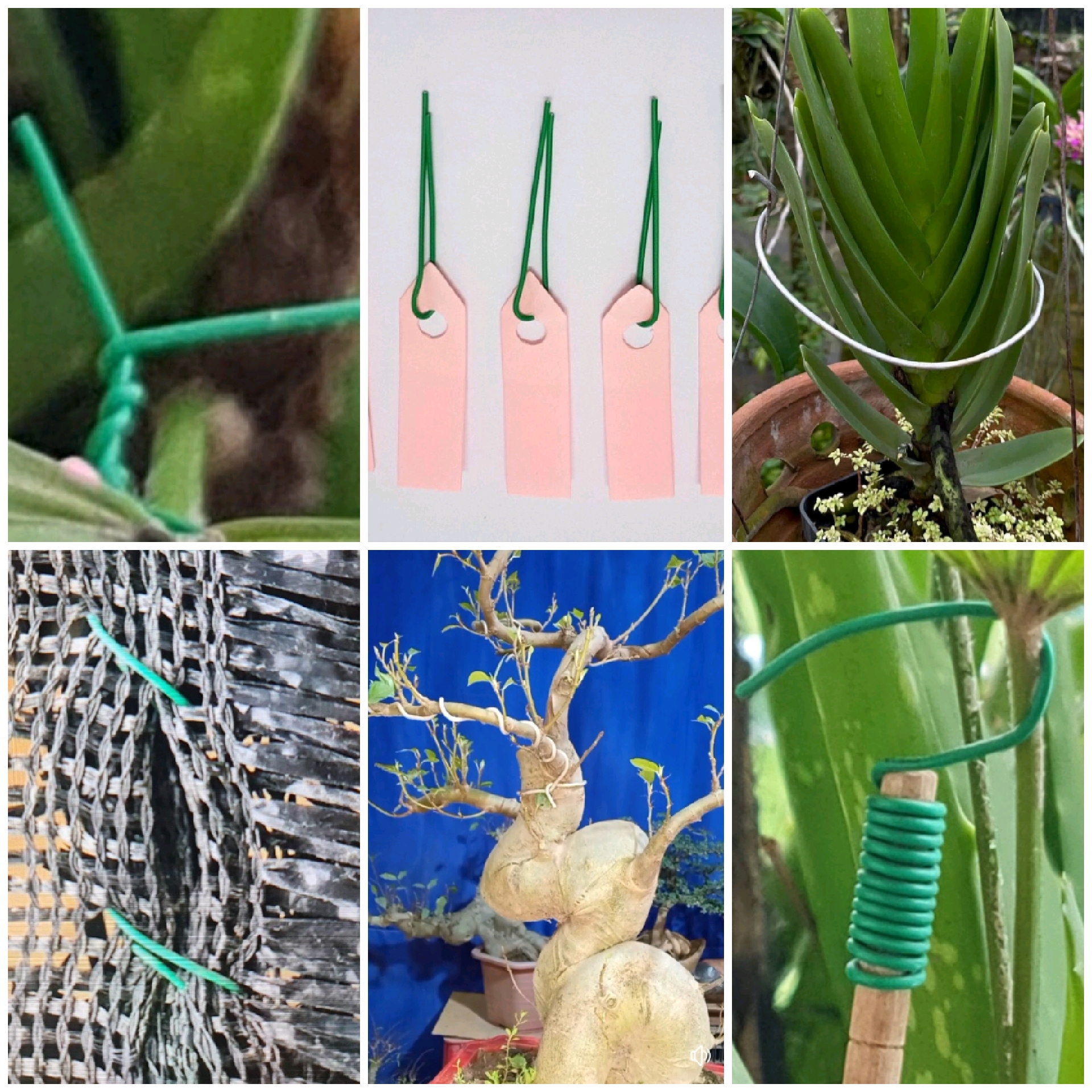 ลวดหุ้มกลม ลวดเคลือบพลาสติกกลม ลวดเคลือบ ลวดมัดต้นไม้ #24/80M สีขาว WT24-001