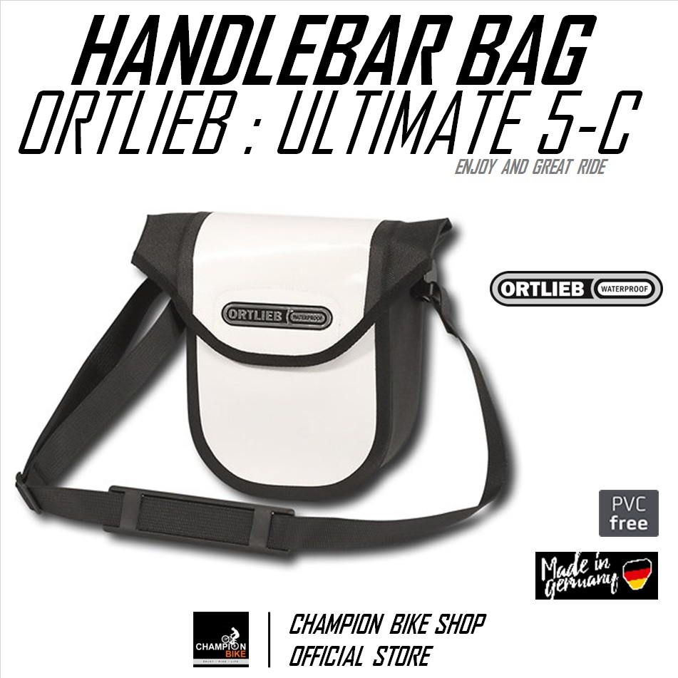 กระเป๋ากันน้ำ ติดหน้าแฮนด์จักรยาน ORTLIEB : ULTIMATE5 COMPACT HANDLEBAR BAG