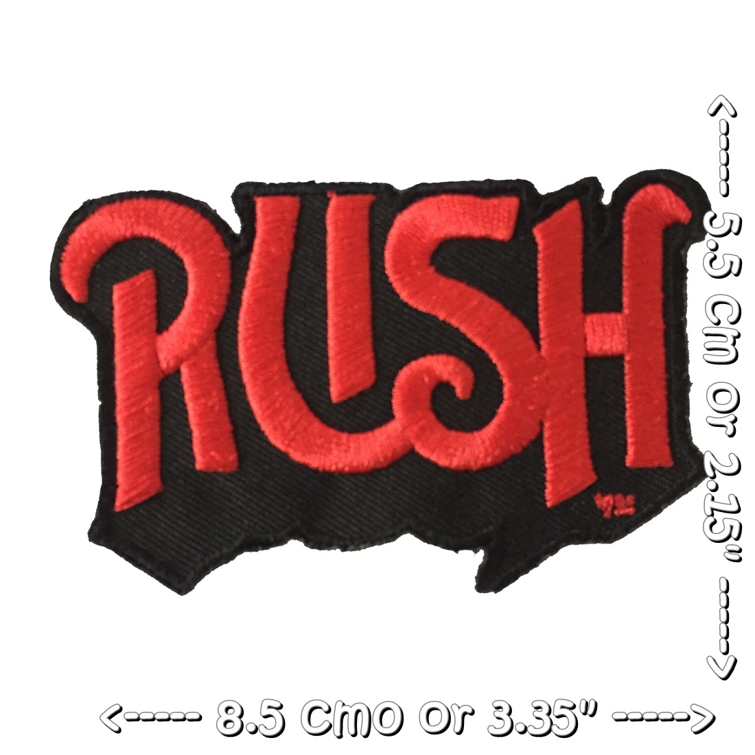Rush วงดนตรี ร็อค เฮฟวี่เมทัล พังค์ ตัวรีดแบบปัก อาร์มปัก ตัวรีดติดเสื้อ ตัวรีด ติดกระเป๋า ติดหมวก ติดแจ๊คเก็ต Rock Iron on Embroidered Patch