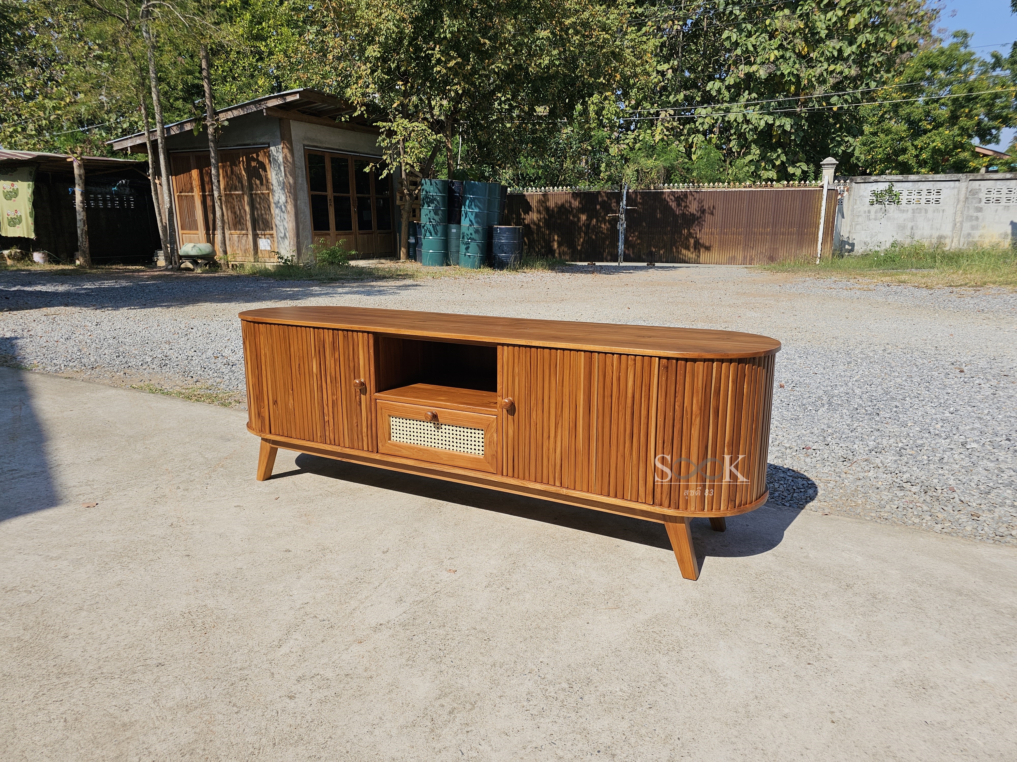 ไซด์บอร์ดซี่ลอนลิ้นชักหวาย