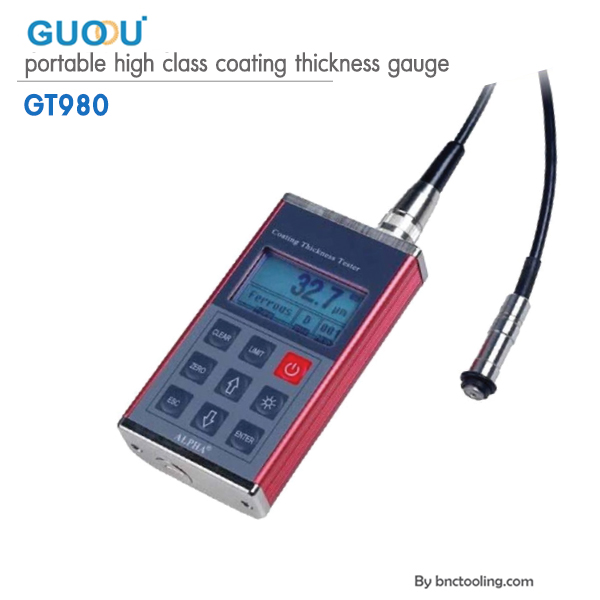guoou,portable high class coating thickness gauge,GT980