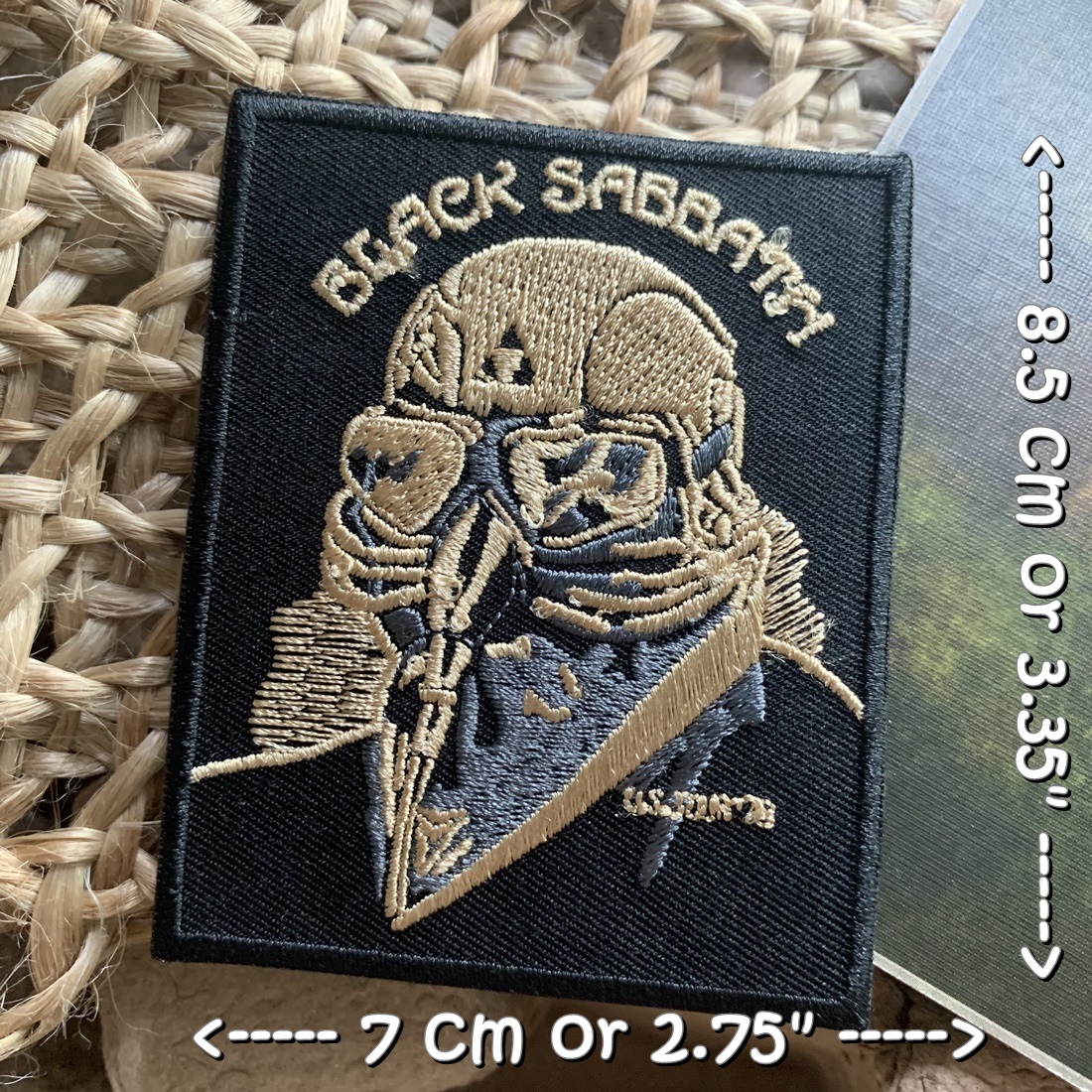 Black Sabbath วงดนตรี ร็อค เฮฟวี่เมทัล พังค์ ตัวรีดแบบปัก อาร์มปัก ตัวรีดติดเสื้อ ตัวรีด ติดกระเป๋า ติดหมวก ติดแจ๊คเก็ต Rock Iron on Embroidered Patch