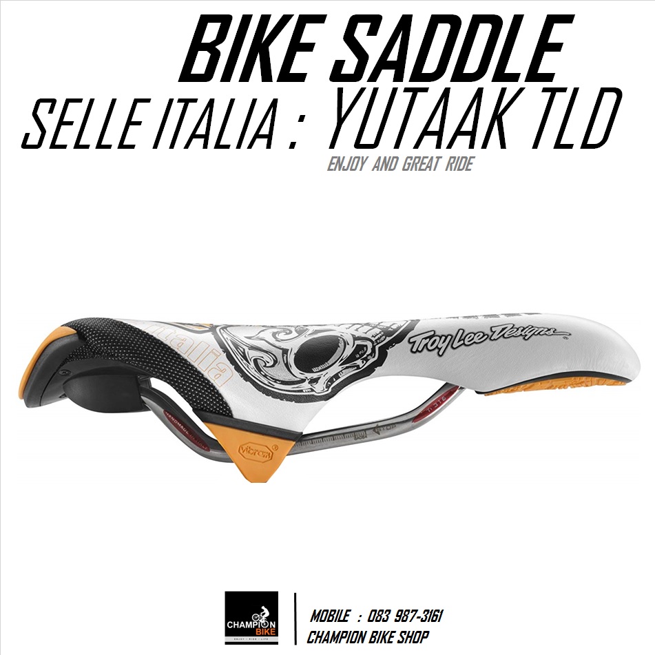 เบาะจักรยาน อานจักรยาน SELLE ITALIA : YUTAAK TLD SKULLS BIKE SADDLE