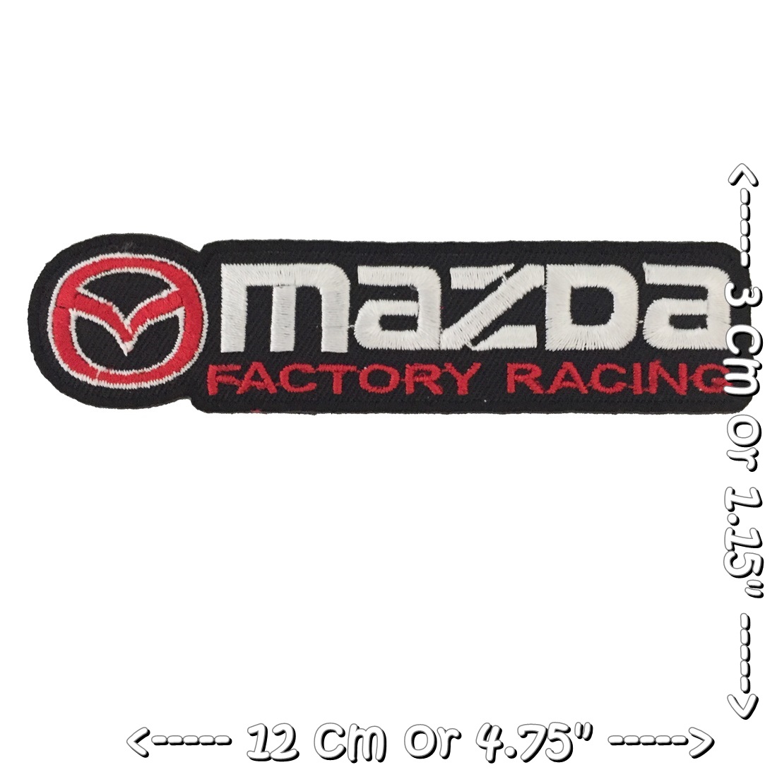 มาสด้า ตัวรีดติดเสื้อ อาร์มรีด อาร์มปัก ตกแต่งเสื้อผ้า หมวก กระเป๋า แจ๊คเก็ตยีนส์ Racing Embroidered Iron on Patch