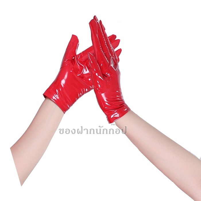 L320 ถุงมือหนัง ถุงมือลาเท็กซ์ Latex ถุงเท้าหนัง หนังแก้ว งานสวยๆผ้าหนังดีๆ ผิวมันเงางาม สินค้าตามรูปเลยค่ะ ***ราคาต่อ1คู่