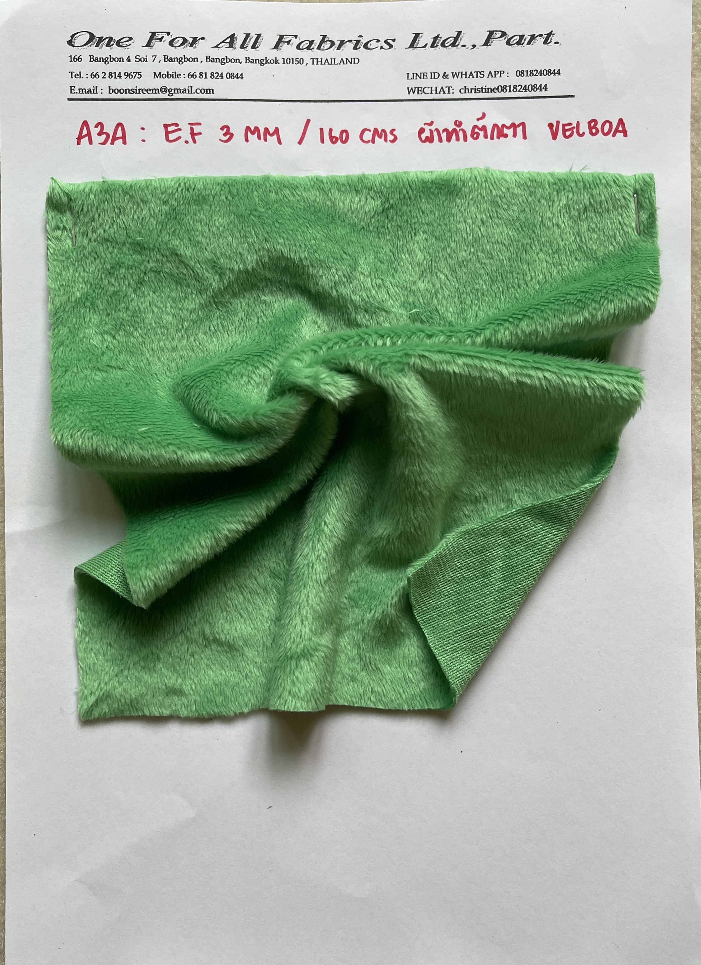 ผ้าขน ผ้าขนสั้น 3 มม ผ้าE.F ผ้าsupersoft ผ้าVelour ผ้าบัว ผ้าvelboa ผ้าทำตุ๊กตา ผ้าทำหมอน หน้า ุ62"