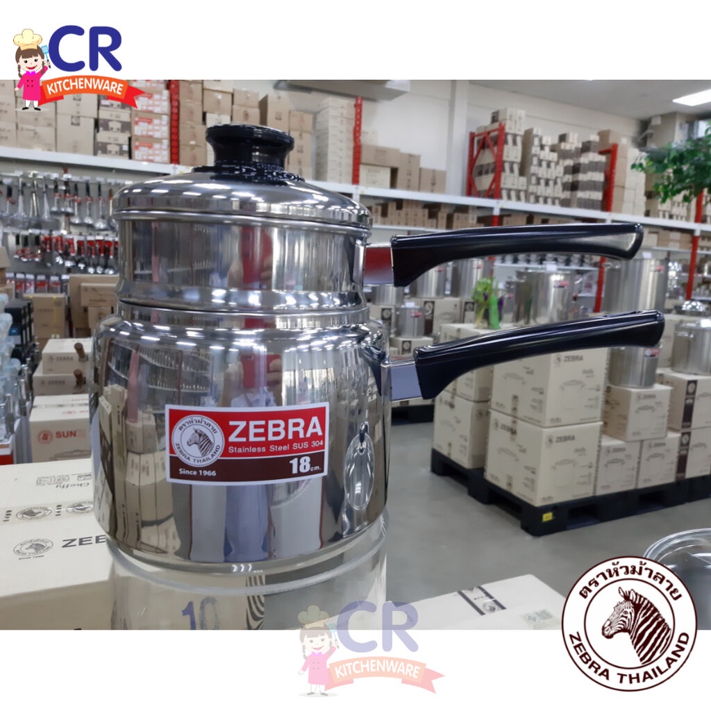 Zebra หม้อตุ๋นด้ามยาว รุ่น Classic 18 ซม. ตราหัวม้าลาย Zebra (ราคาต่อชิ้น)