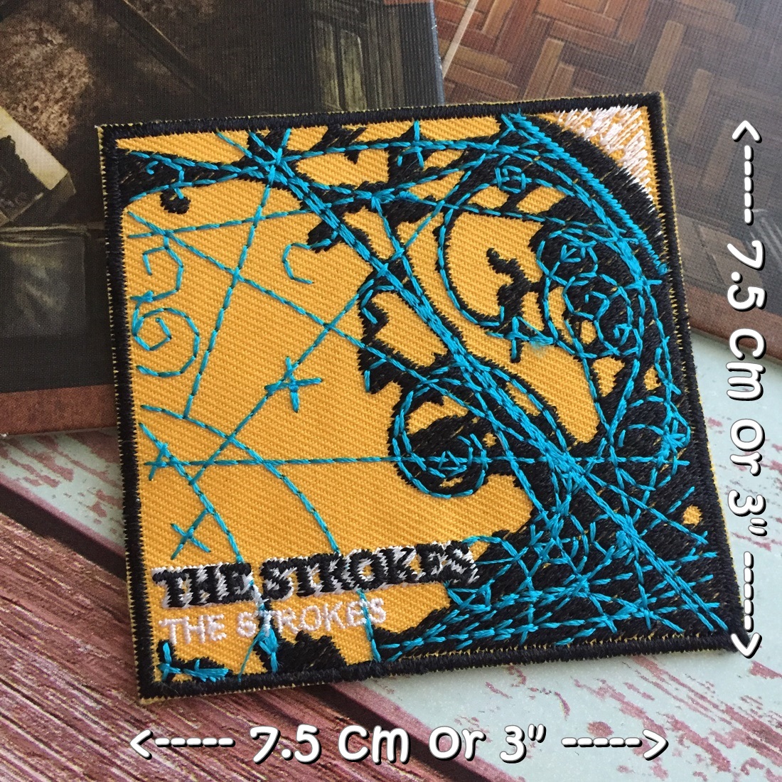 The Strokes วงดนตรี ร็อค เฮฟวี่เมทัล พังค์ ตัวรีดแบบปัก อาร์มปัก ตัวรีดติดเสื้อ ตัวรีด ติดกระเป๋า ติดหมวก ติดแจ๊คเก็ต Rock Iron on Embroidered Patch