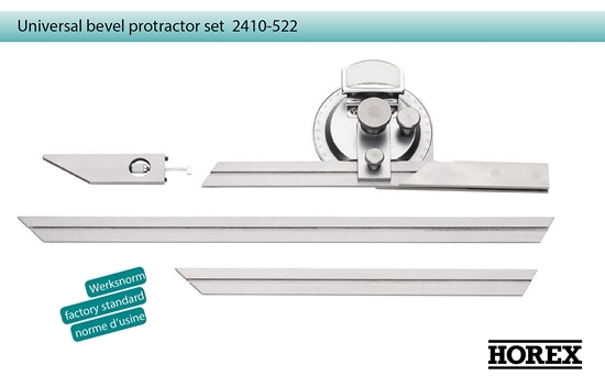 HOREX,Universal bevel protractor set,2410-522