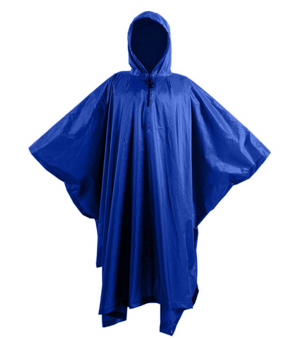 เสื้อกันฝน ค้างคาว แบบคลุม ผ้าหนา (สีพื้นต่างๆ)