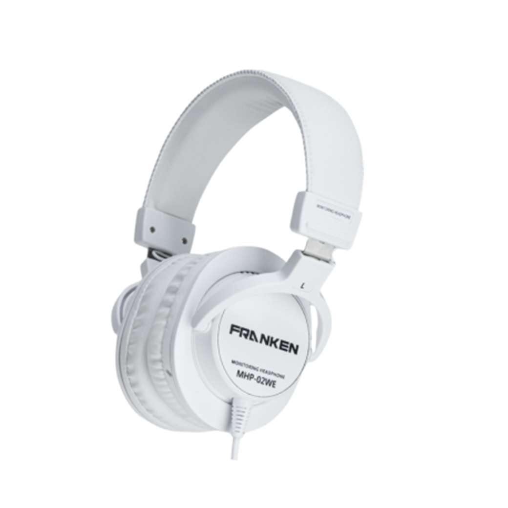 หูฟัง หูฟังมอนิเตอร์ หูฟังคุณภาพเยี่ยม เป็นแบบไดนามิค closed back ให้เสียงคลีนชัด รับความถี่ได้กว้างที่ 18 Hz – 22,000 Hz Franken รุ่น MHP-02