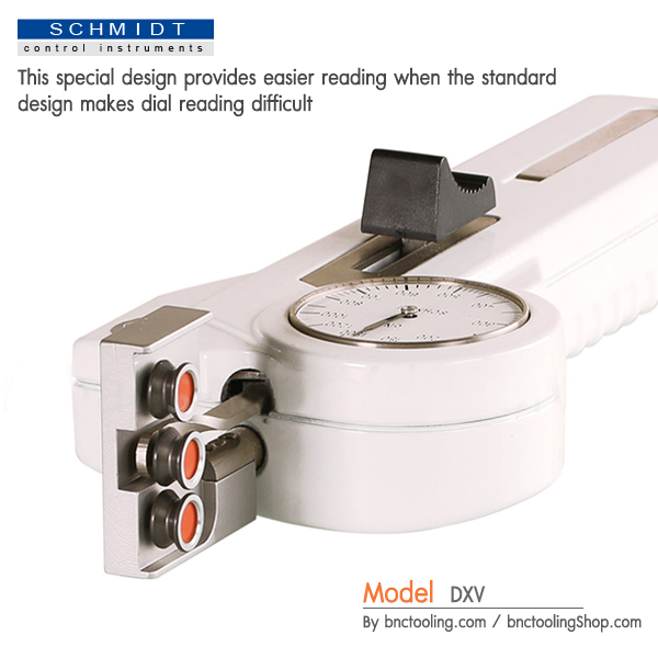 SCHMIDT,This special design provides easier reading when,DXV