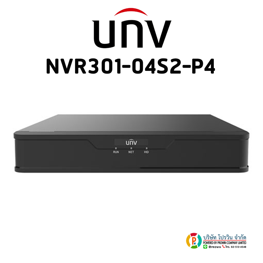 UNIVIEW 4 CHANNEL NVR301-04S2-P4