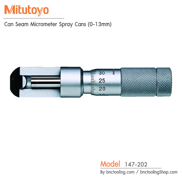 Mitutoyo,Can Seam Micrometer (0-13mm),147-202