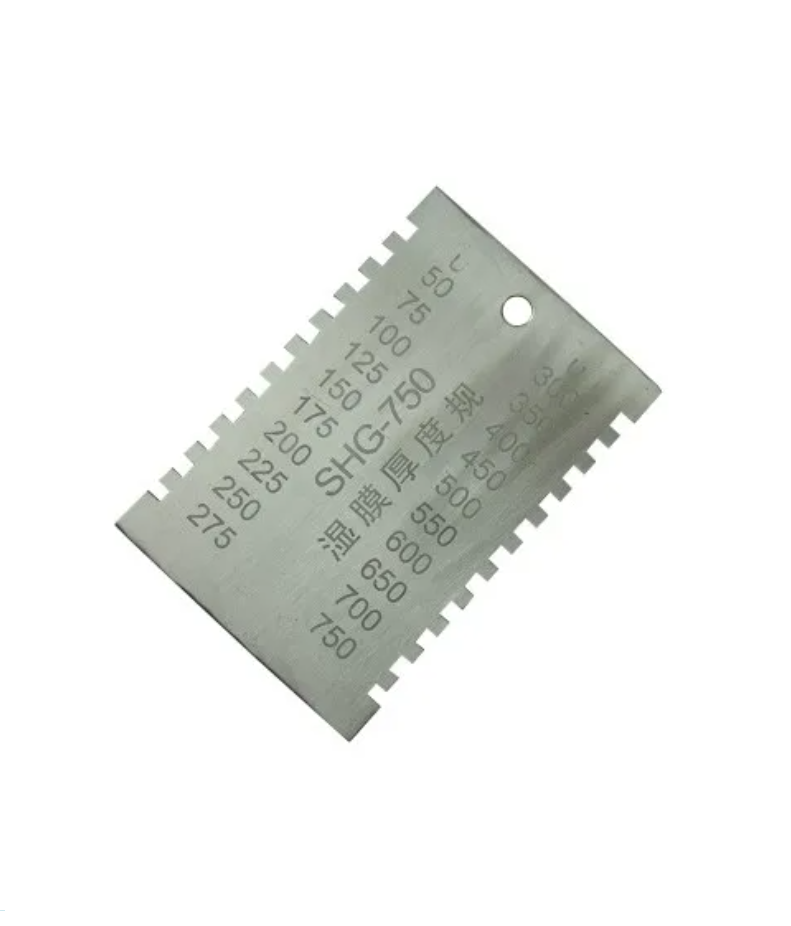 หวีวัดความหนาของสี ( ชนิดฟิล์มเปียก) , Wet Film Thickness Comb Gauge Meter Stainless steel 0~100um 200um/700um/750um/950um available coatings. สำเนา