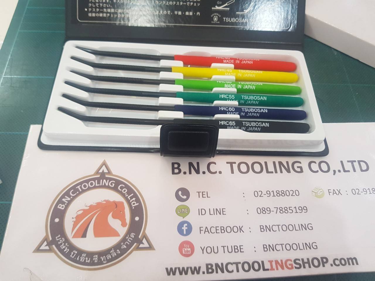 TSUBOSAN ตะไบเช็ความเเข็งเหล็ก MA00600 Hardness Tester Checker File HRC40-HRC65 6 PCS Set from JAPAN