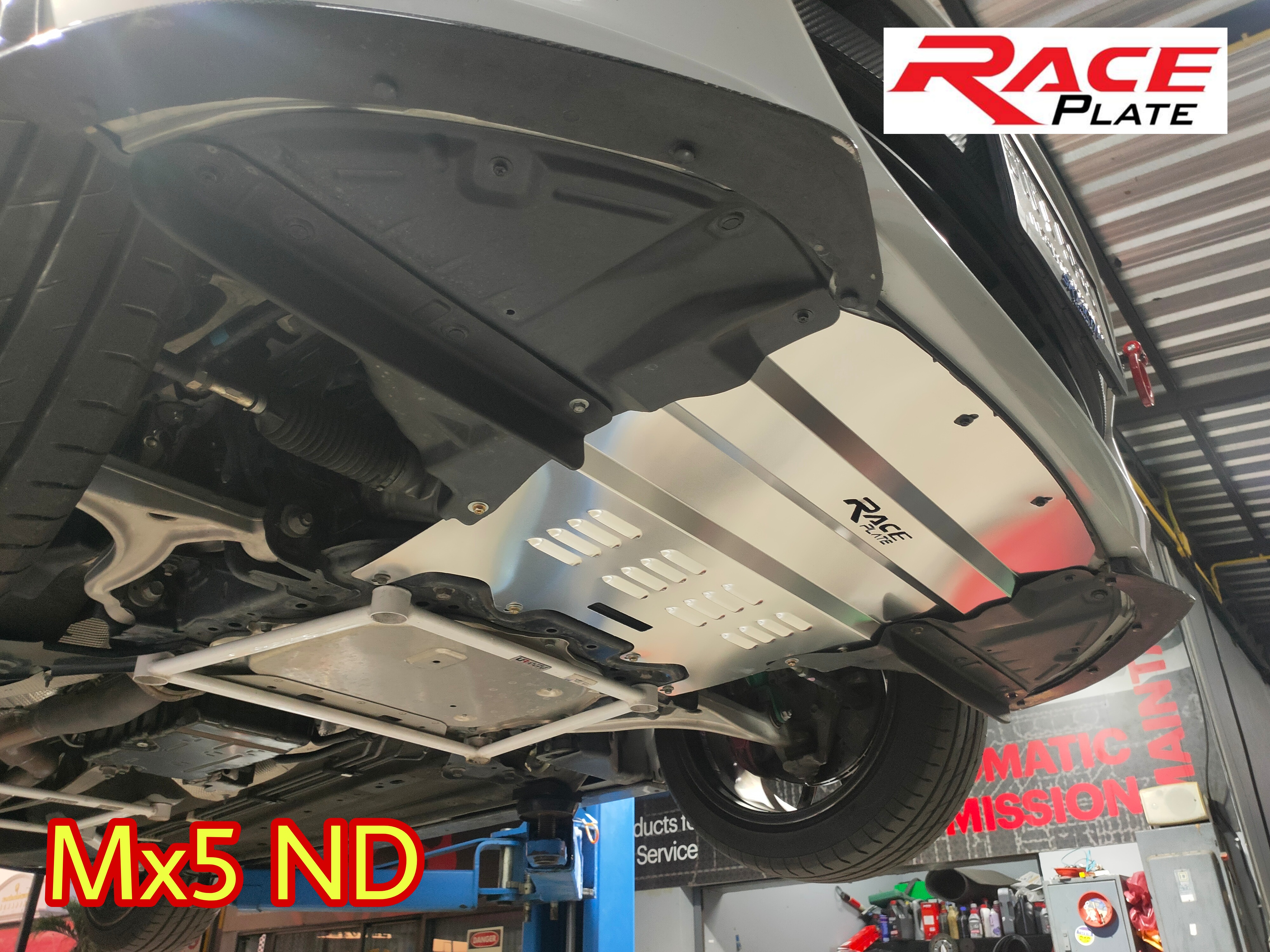 แผ่นปิดใต้ห้องเครื่องอลูมิเนียม Mazda MX5 ND Raceplate_Undertray